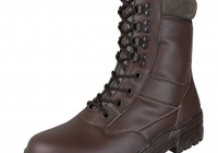 FULL BROWN LEATHER ARMY COMBAT BOOTS