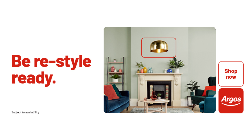 Argos Be Re-Style Ready Advert